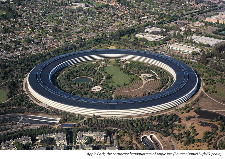 Apple Park, the Corporate Headquarters of Apple Inc.