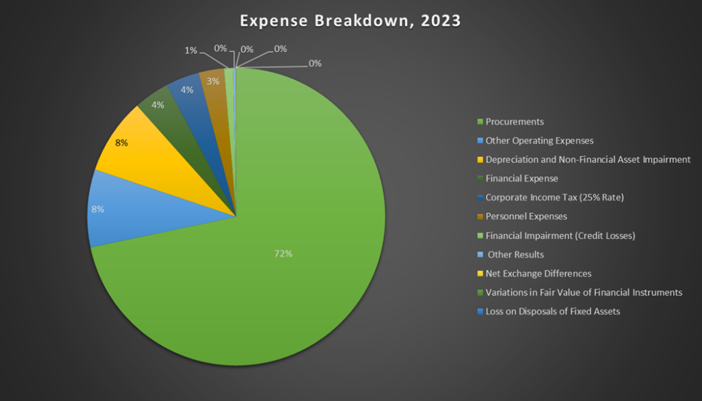 Naturgy’s Gross Expenses in 2023